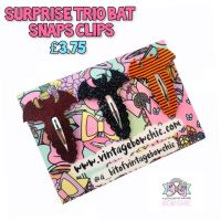 Surpruse trio Bat Snap Clips