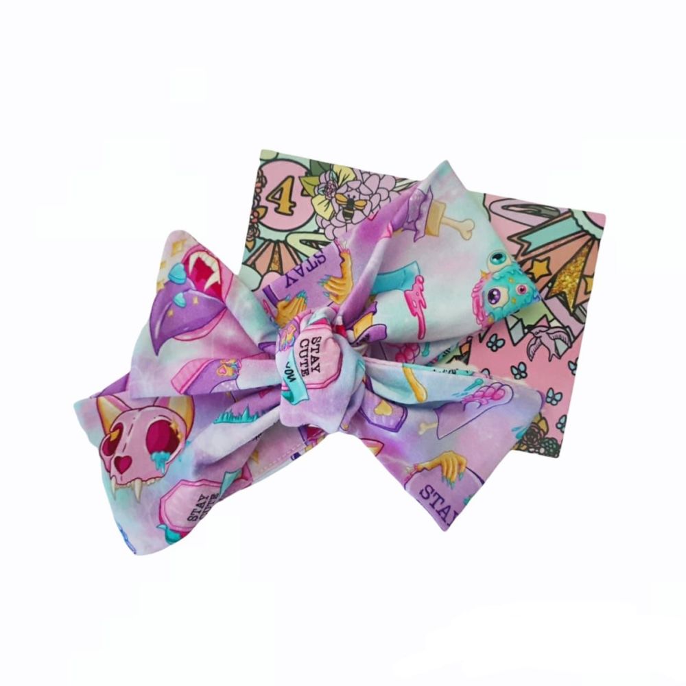 Gingham Pig Tail sets on clips