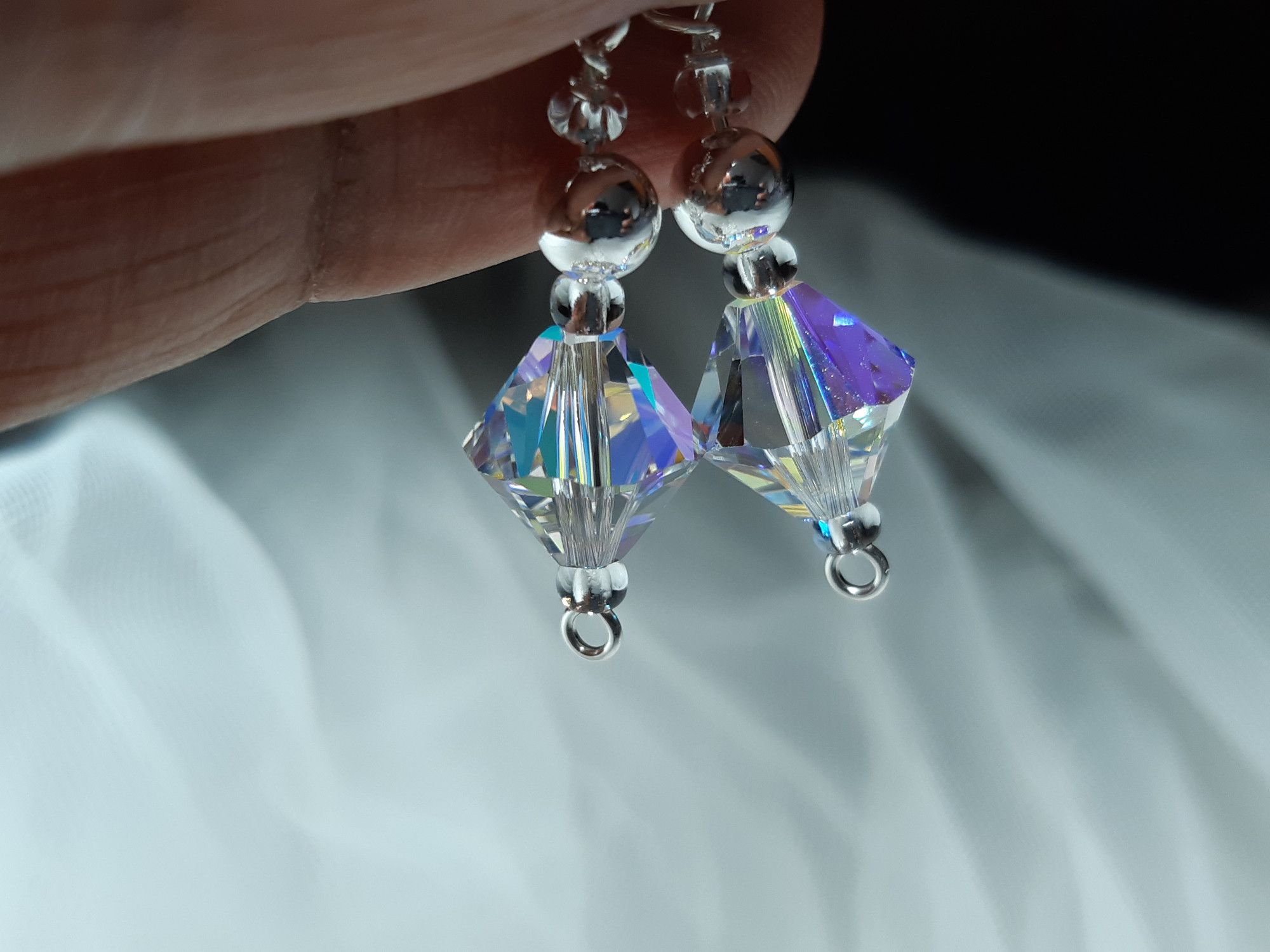 Occasion-bridal-wedding-swarovski crystal+sterling silver earrings-4.jpg