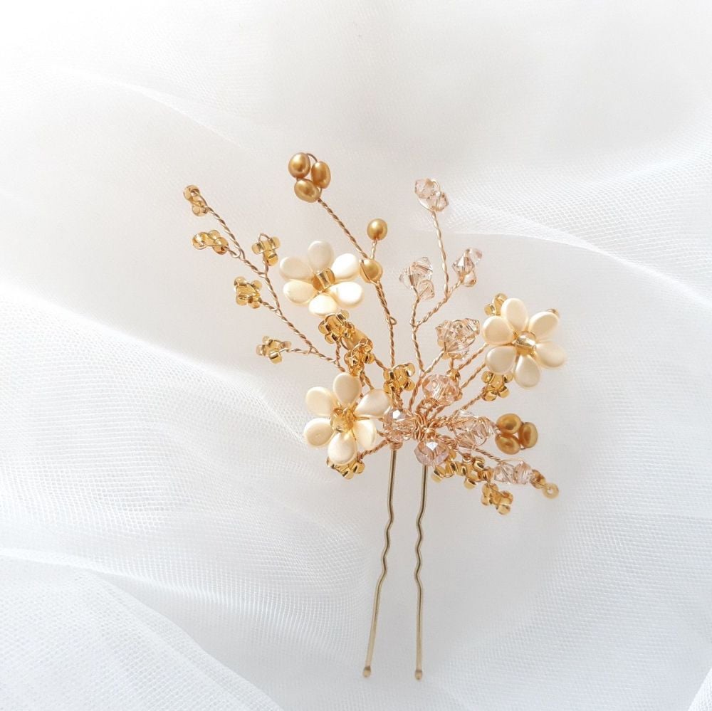 1-ac-3-Esme-A set of 2 large Topaz wedding-hair-pins