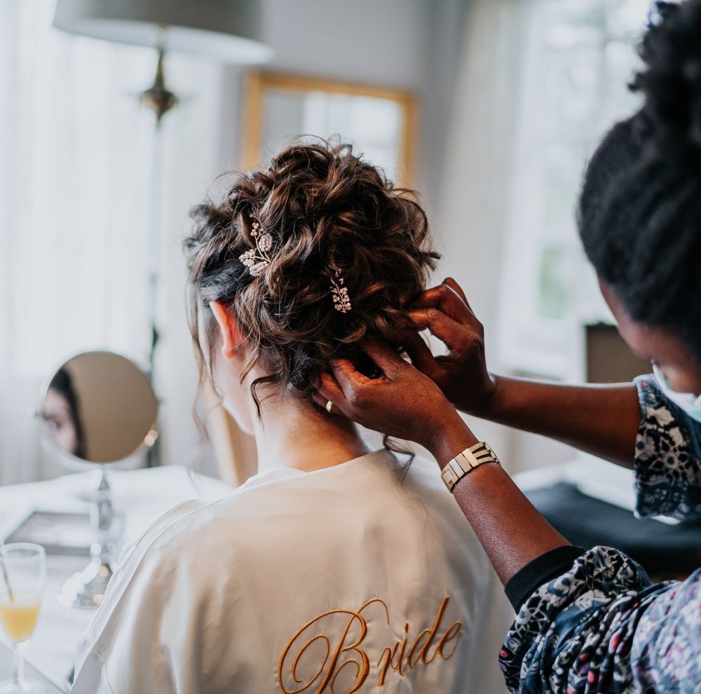 Bespoke bridal and occasion hair pins-Nisha