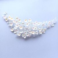 Handmade Iridescent flower bridal hair accessory-1-a-2-Monica