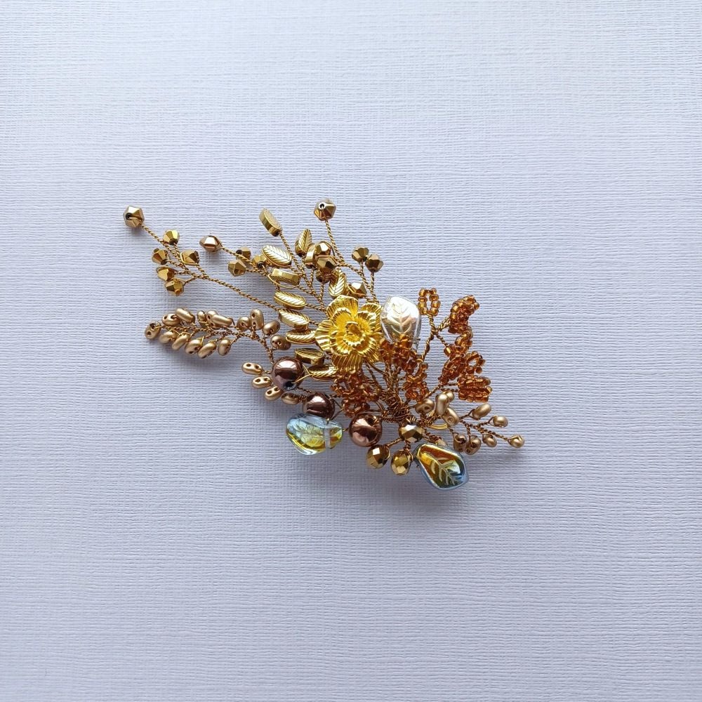 Golden autumnal occasional hair accessory-0A-BBS-Melinda-2
