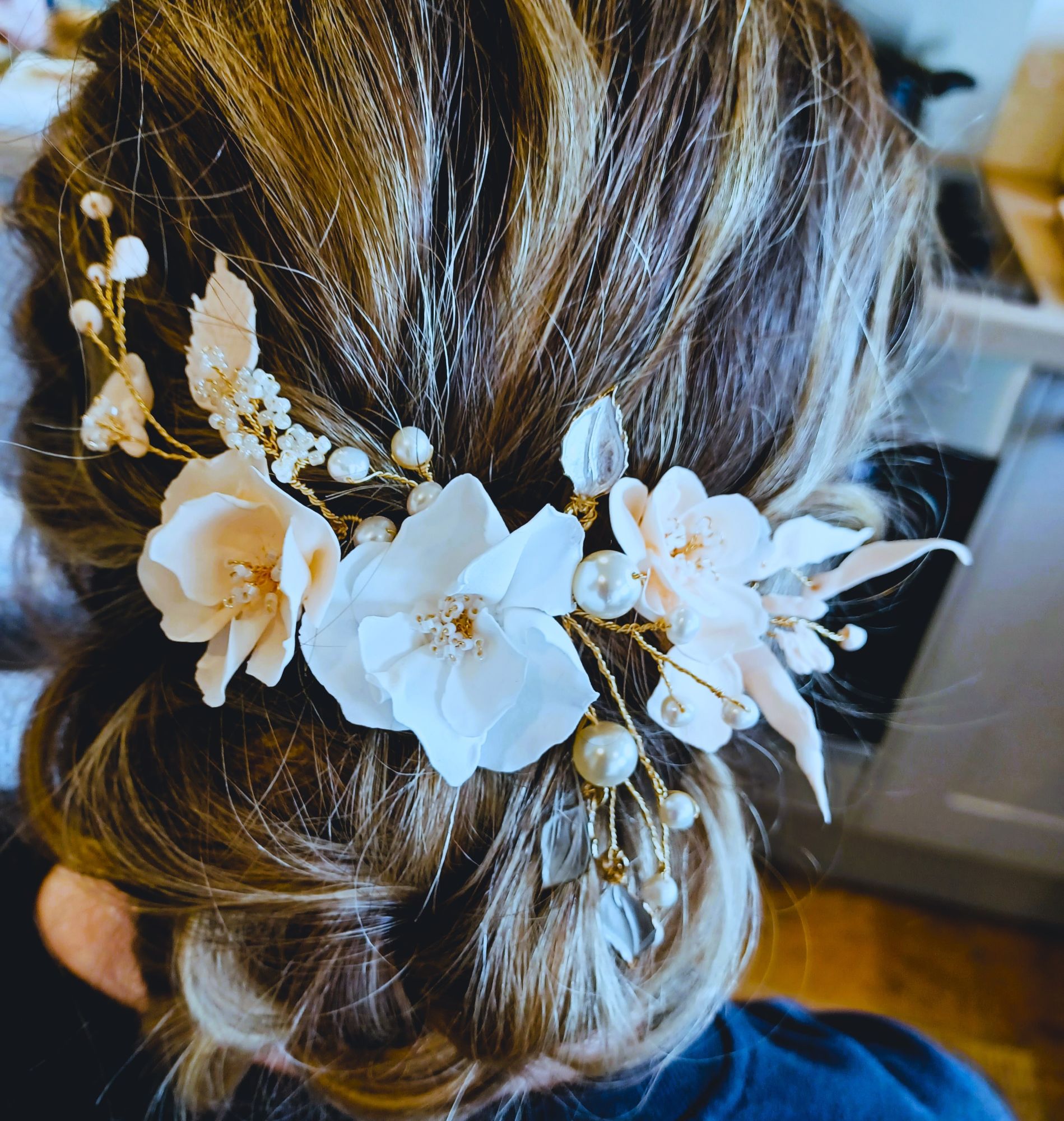 Signature-pink-peach-white bridal floral hair accessory-handmade by Beady Bride-UK-Daphney (2).jpg