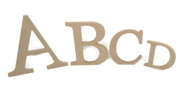 EXTRA LARGE Freestanding / Hanging Huge Chunky Letters & Numbers (Georgian Font)