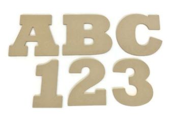 MDF Letters & Numbers 18mm Thick (Rockwell font)