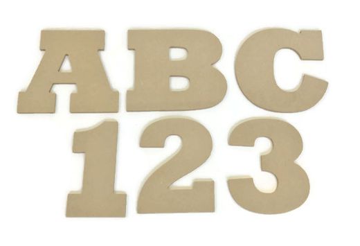 MDF Letters & Numbers 25mm Thick (Rockwell font)