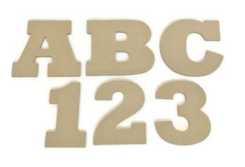 MDF Letters & Numbers 6mm Thick (Rockwell font)
