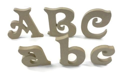 MDF Letters & Numbers 25mm Thick (Victorian font)