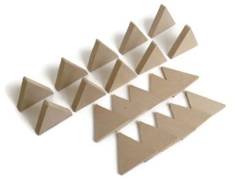 10x MDF Triangles, 6mm or 15mm Thick