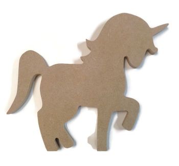 MDF Wooden Unicorn 6mm or 15mm Thick