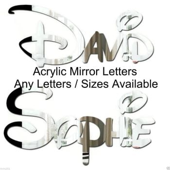 DISNEY STYLE Personalised Mirror Name 150mm