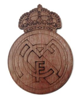 Real Madrid Plywood Football Crest