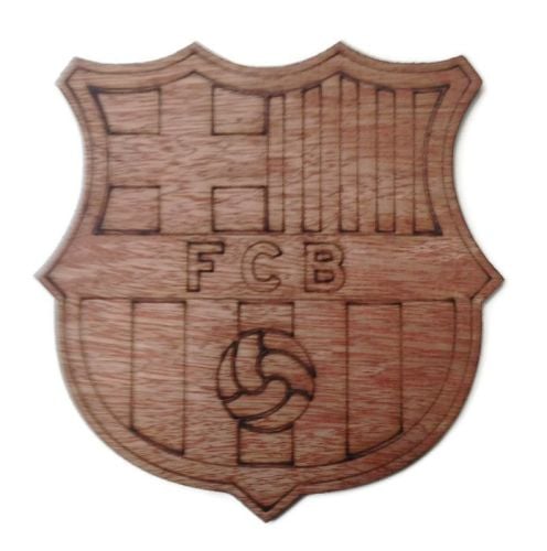 Barcelona Plywood Football Crest