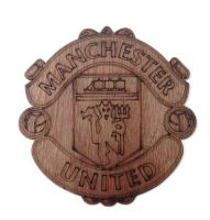 Man Utd Plywood Football Crest