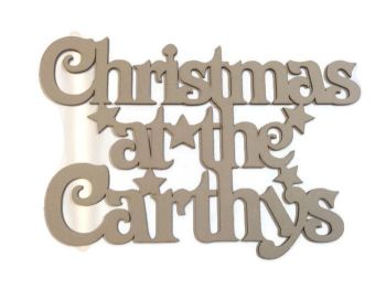 Personalised Christmas Plaque
