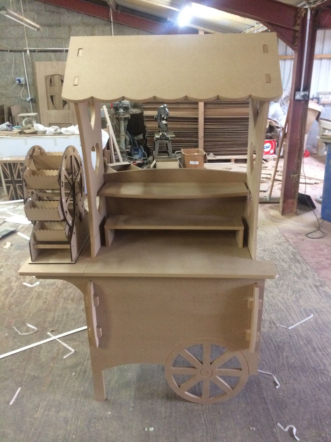 Large Candy Cart w/ Ferris Wheel (Unique Hinged System)