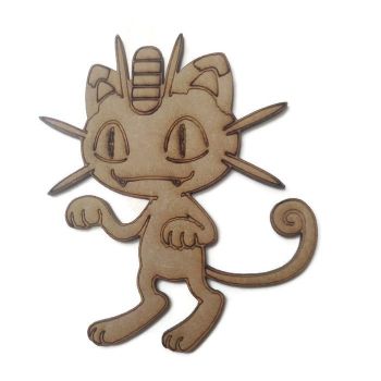 Meowth Figure 100mm - 500mm, 4mm Thick