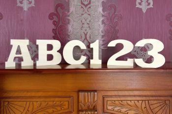 Plywood Letters & Numbers 12mm Thick (Rockwell font)