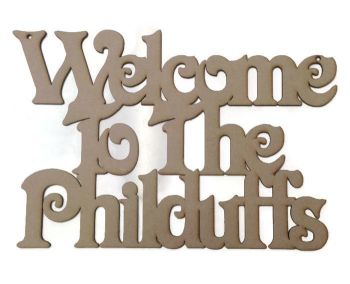Personalised Welcome Plaque 'Welcome To The'