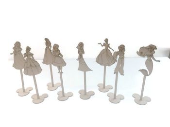 MDF Wooden Standing Table Numbers, Disney Characters
