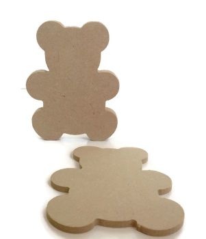 MDF Wooden Teddy 6mm or 15mm Thick