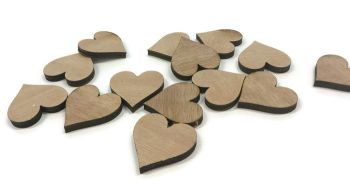 Wooden Plywood 35mm Hearts, 25-100 Quantity 4mm Thick  