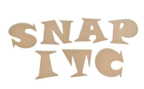 MDF Wooden Letters 6mm thick, Funky Chunky Font! 