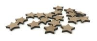 Wooden Plywood 35mm Stars, 25-100 Quantity 4mm Thick 