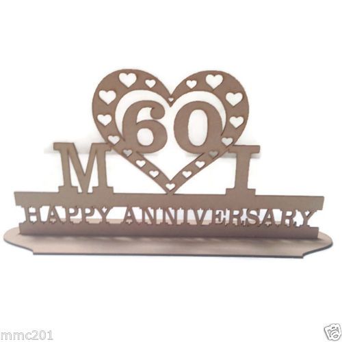 MDF Wooden Anniversary / Name Stand (custom made)  
