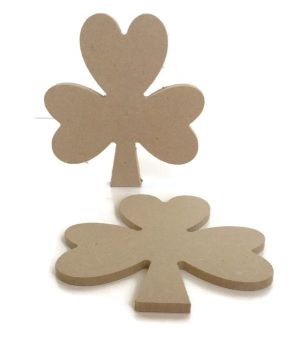 MDF Wooden Shamrock 6mm or 15mm Thick