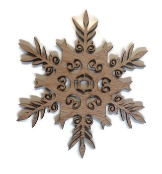 Wooden Plywood SnowFlake