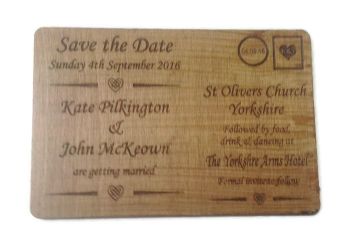 Wedding Invites varnished - Postcard