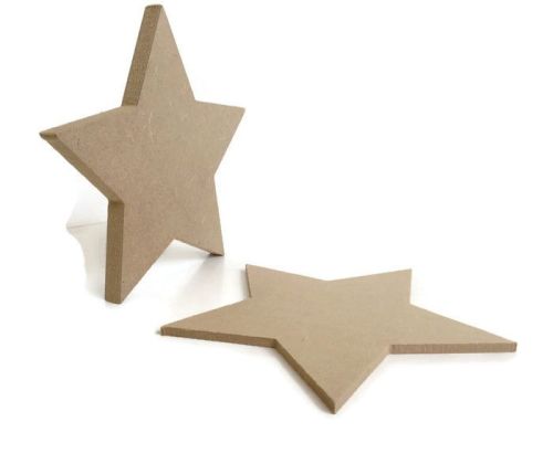 MDF Wooden Big Star 6mm or 15mm Thick