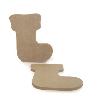 MDF Wooden Big Stocking 6mm or 15mm Thick