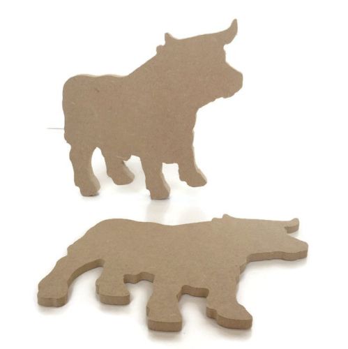 MDF Wooden Bull 6mm or 15mm Thick