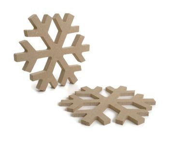 MDF Wooden Snowflake 6mm or 15mm Thick