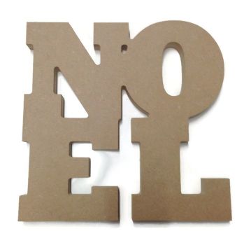 MDF Wooden 'NOEL' Shape 6mm 15mm Thick