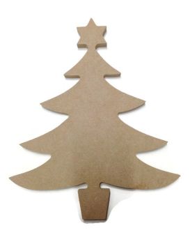MDF Wooden Christmas Tree 2 6mm or 15mm Thick