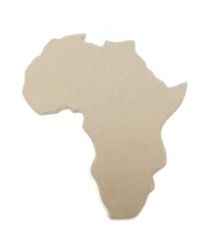 Africa Continent With Bevelled Edge Various Sizes 6mm Thick