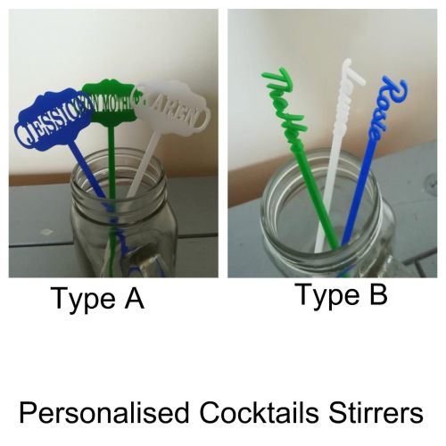 PERSONALISED Hen Do Night Party Weekend Drink Booze Bar Cocktail Stirrers N