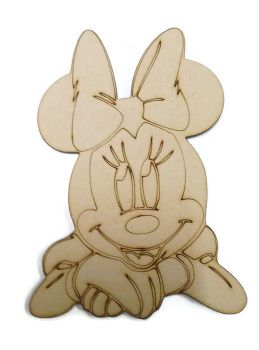 Minnie Mouse Head Figure 100mm - 500mm, 4mm Thick