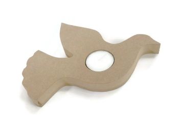 Wooden MDF Candle Holder 18mm Thick - Dove