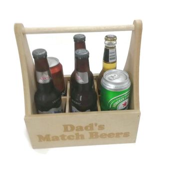 Personalised 6 Pack Beer Holder - MDF