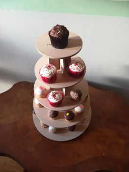 Wooden MDF Cupcake Sweet Stand 5, 7 or 9 tier 6mm Strong Wedding Birthday etc 
