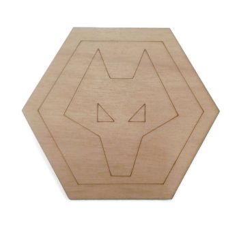 Wolves Plywood Football Crest