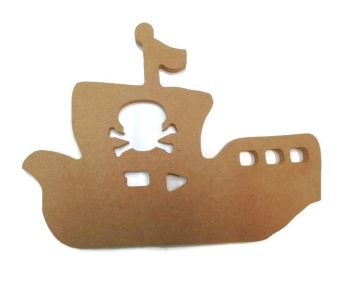MDF Wooden Pirate Ship 6mm or 15mm Thick