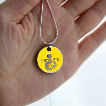 3 month Token with Silver Necklace