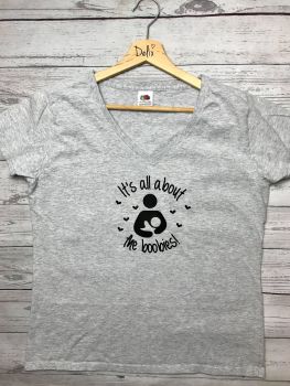 'All about the Boobies!' Mama t-shirt