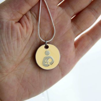 EBM Token with Silver Necklace